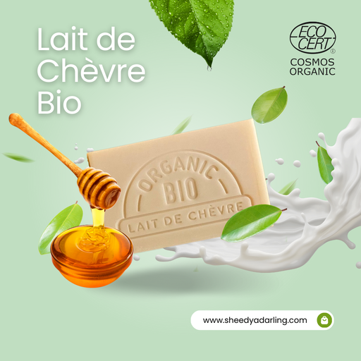 Savon au Lait de Chèvre Bio - Parfum Miel 