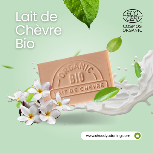 Savon au Lait de Chèvre Bio - Parfum Monoï
