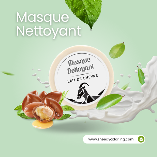 Masque Nettoyant au Lait de Chèvre et Huile d'Argan